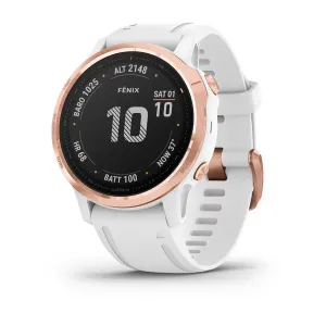 Garmin Fenix 6S Pro Rose Gold With White Strap
