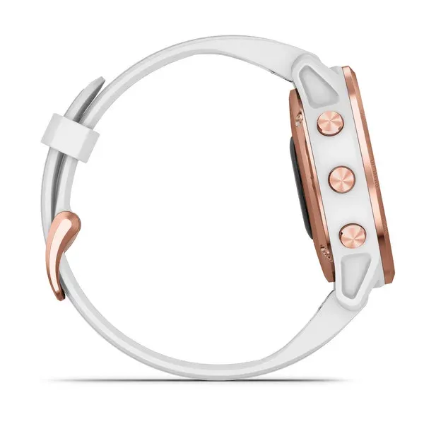 Garmin Fenix 6S Pro Rose Gold With White Strap