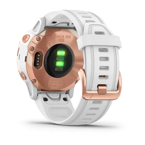 Garmin Fenix 6S Pro Rose Gold With White Strap