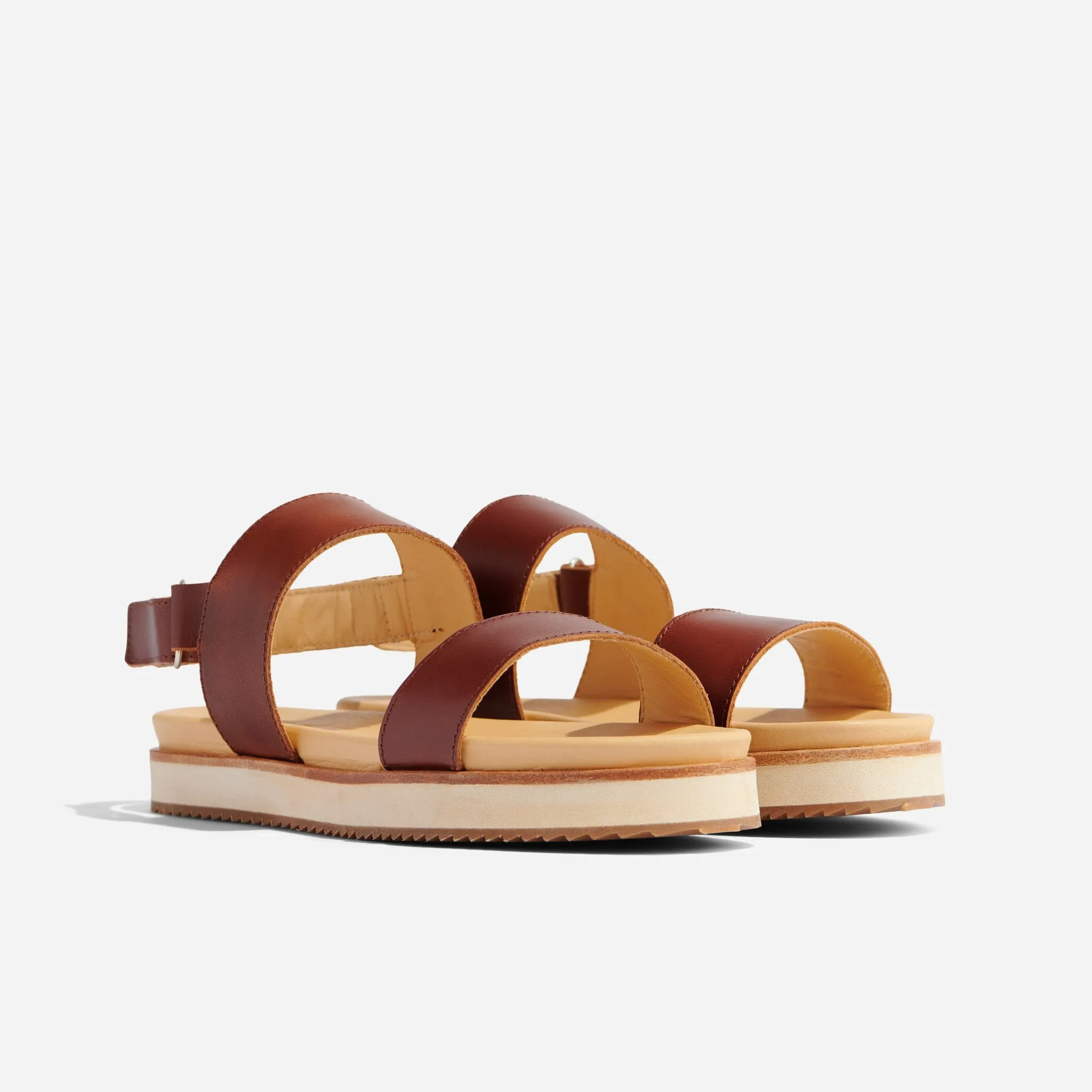 Go-To Flatform Sandal Brandy