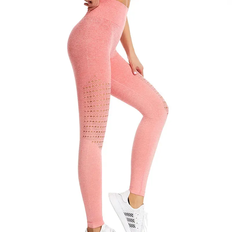 Gradient High Waist Push Up Yoga Pants for Women - Fitness Gym Leggings