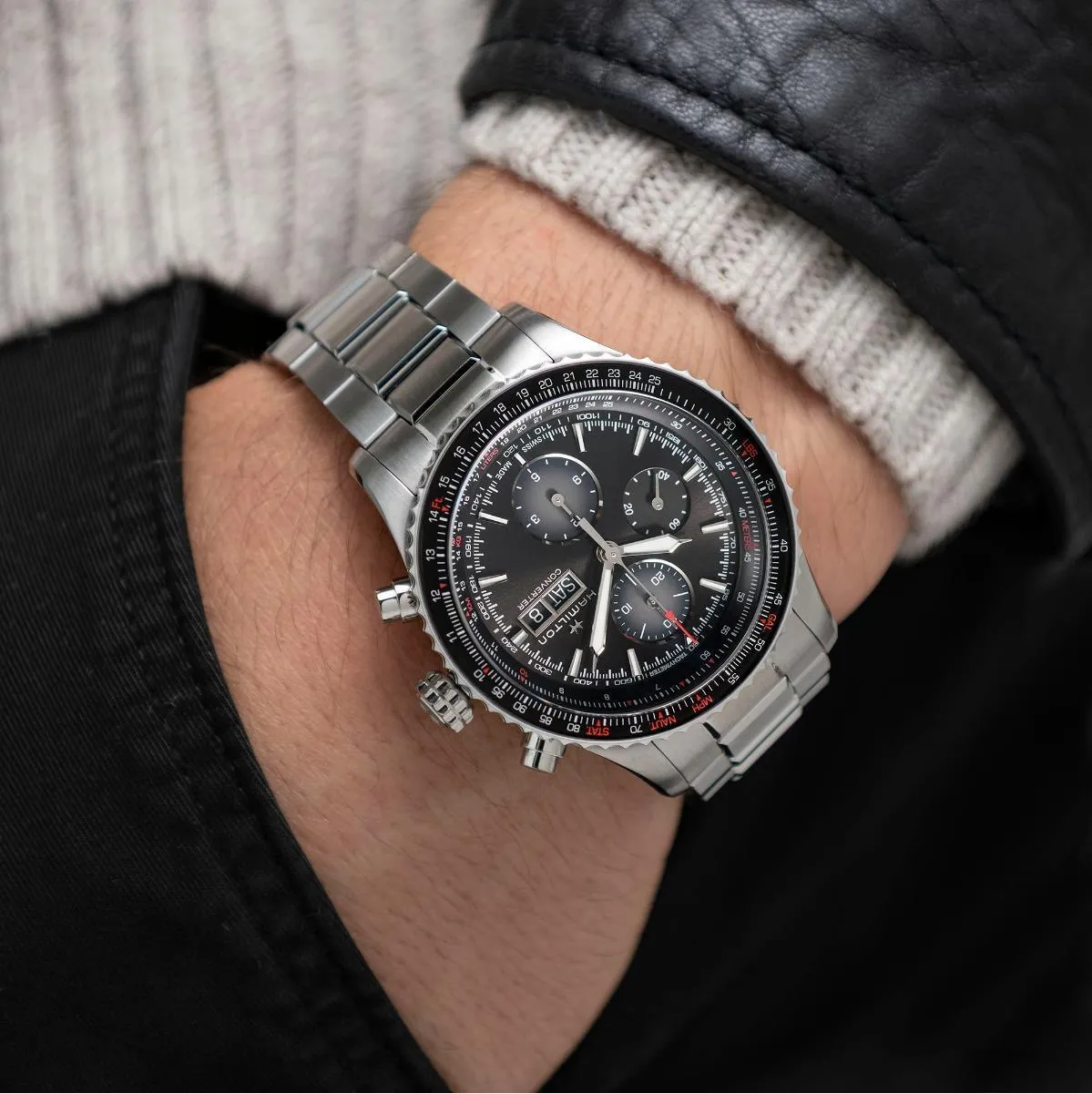Hamilton Khaki Aviation Converter Automatic Chrono Men's Watch H76726130