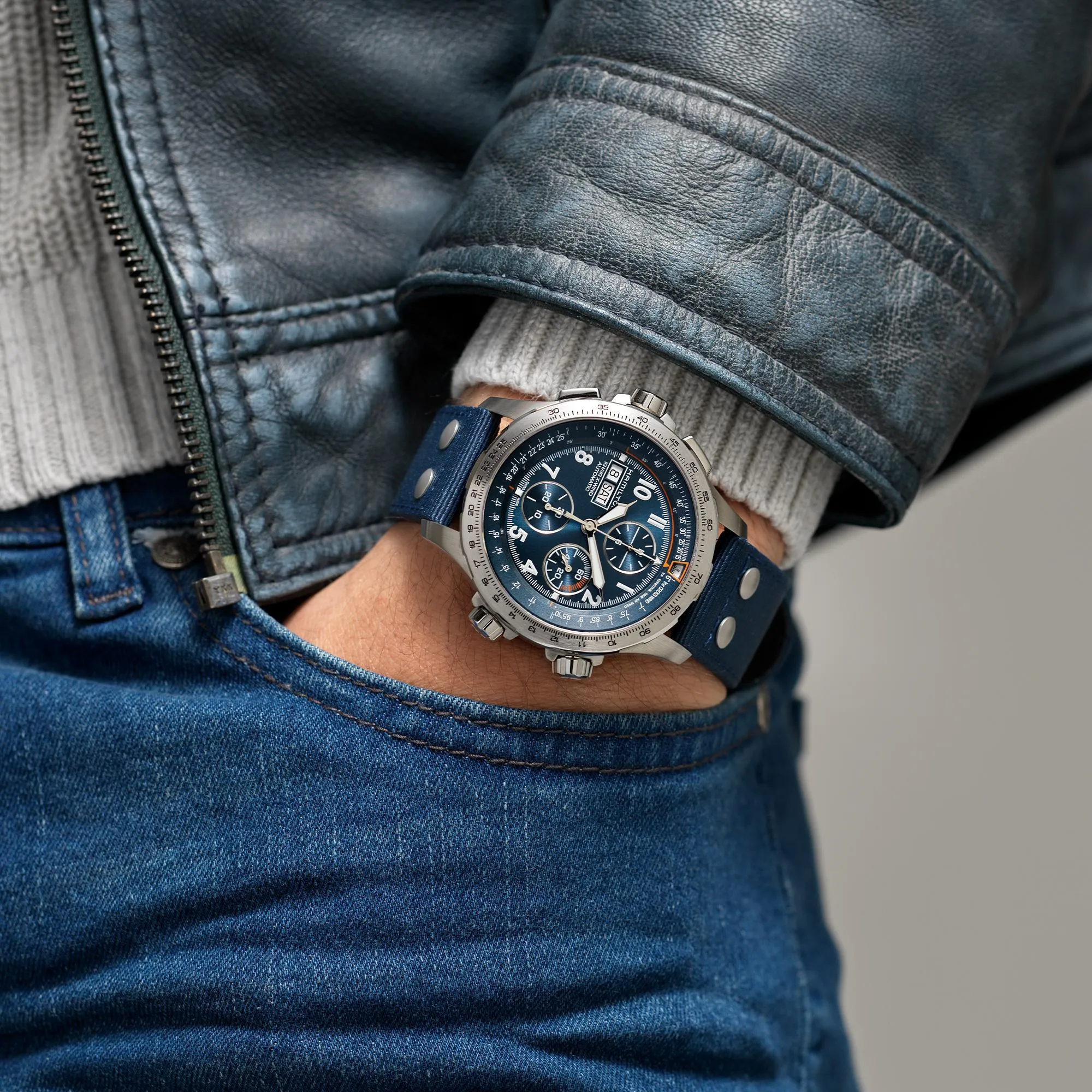 Hamilton Khaki Aviation X-Wind Automatic Chrono Men's Watch H77906940