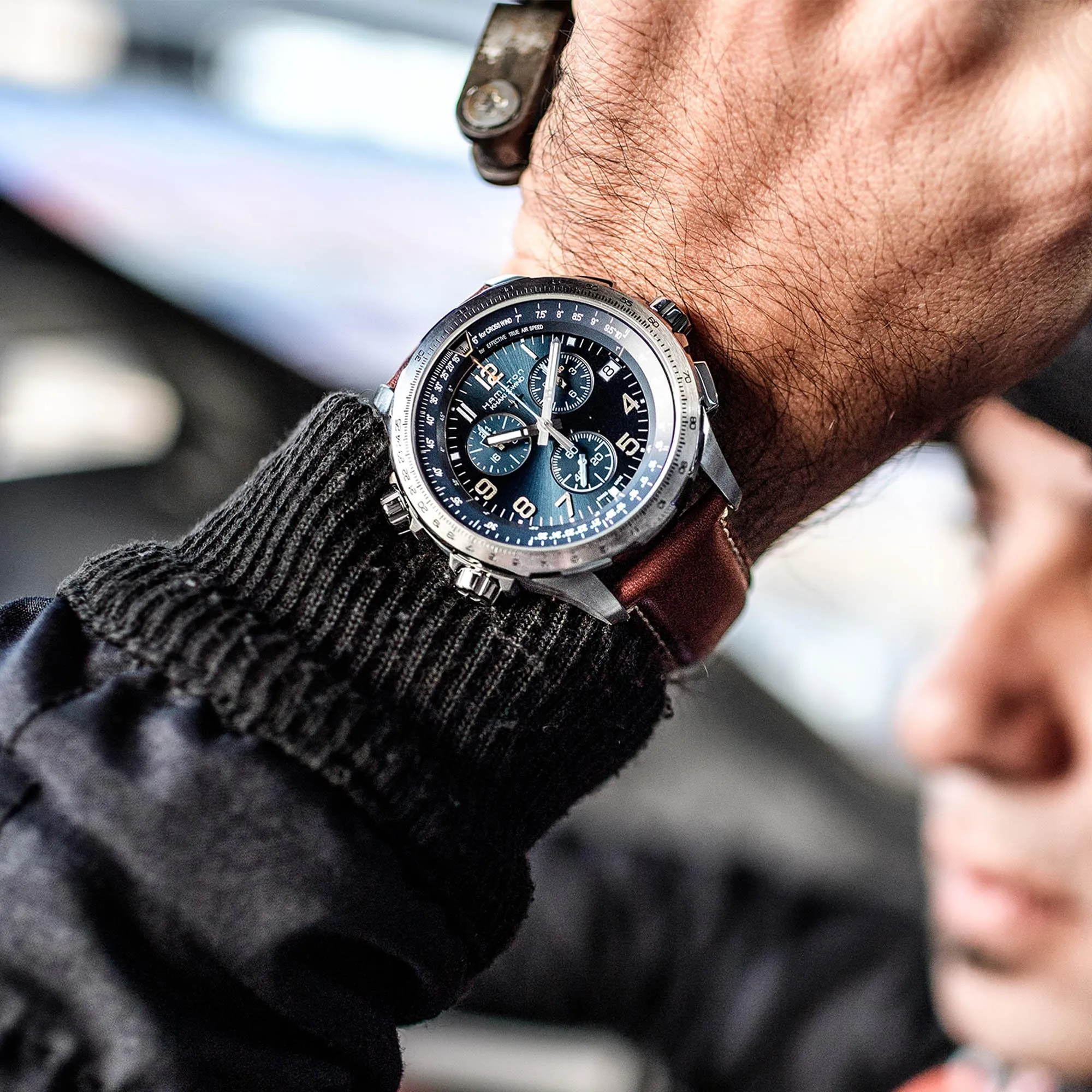 Hamilton Khaki Aviation X-Wind GMT Chrono Quartz Men's Watch H77922541