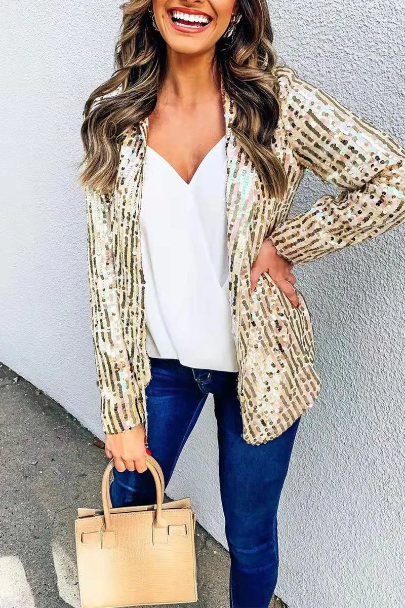 HCS1139 Shimmer Nights Blazer Outerwear