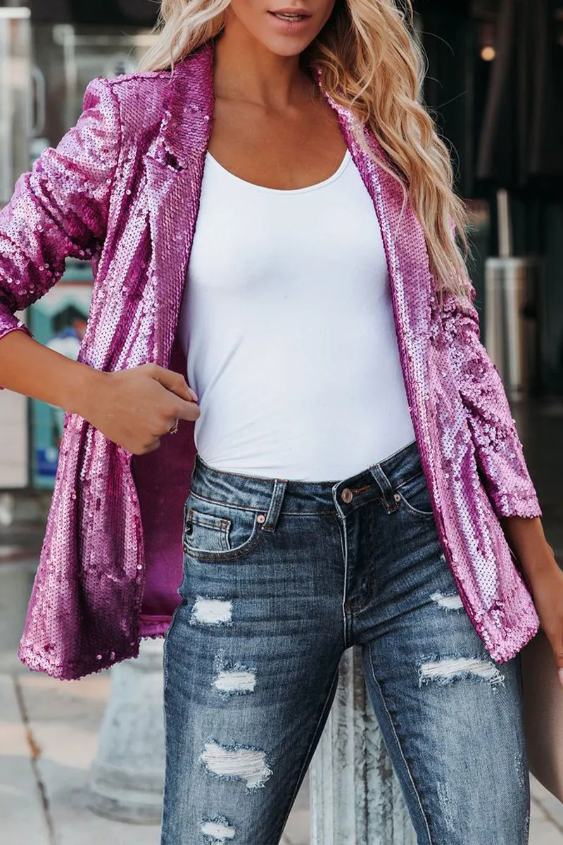 HCS1139 Shimmer Nights Blazer Outerwear