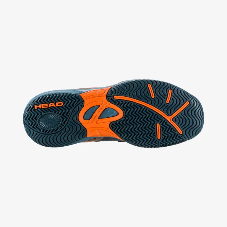 Head Sprint Velcro 3.0 Kids Tennis Shoes (Bluestone/Orange) (Clearance Sale)