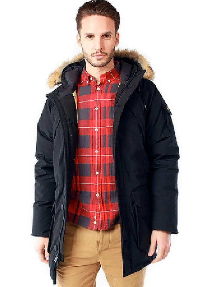 Hoosac Hooded Down Mountain Parka Black