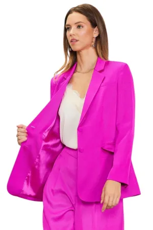 It's Been Real Magenta Blazer