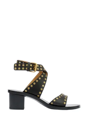 Jillin Sandal | Black/Gold