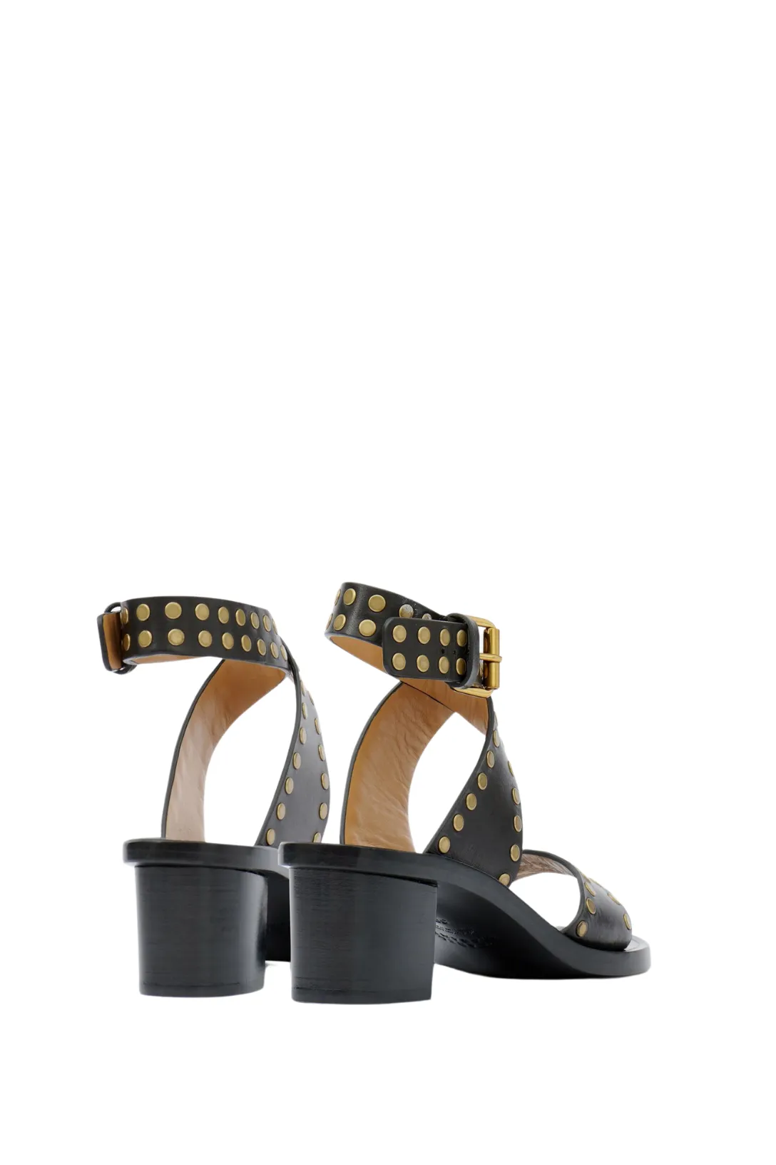 Jillin Sandal | Black/Gold