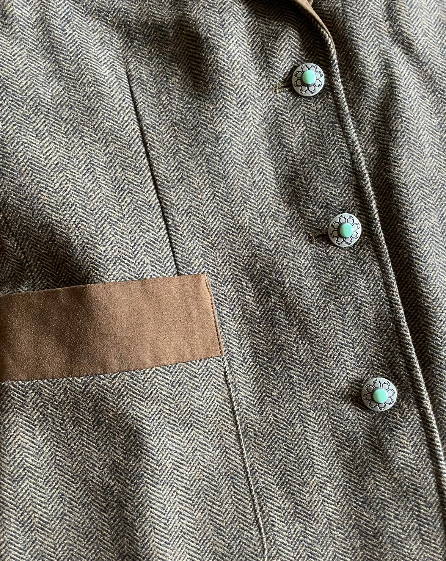 Katmai Blazer (Tan Herringbone)