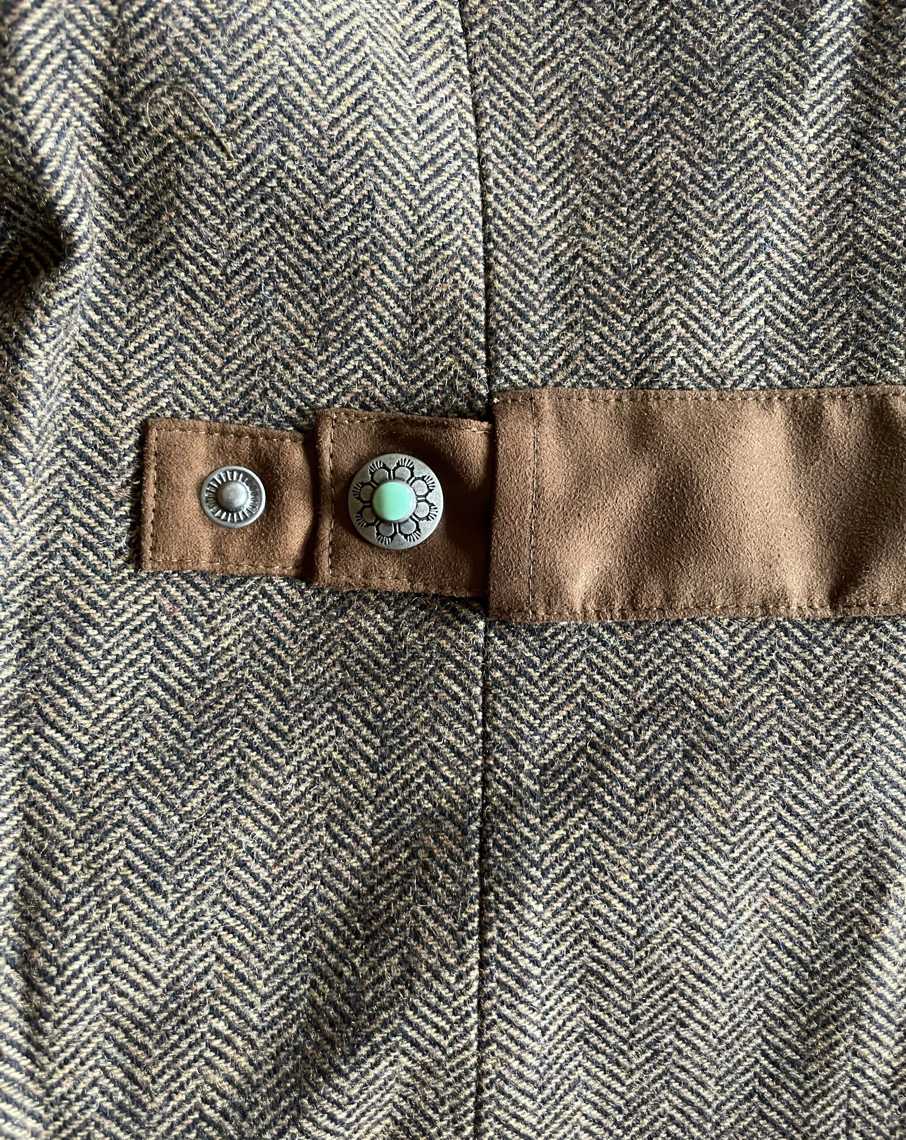Katmai Blazer (Tan Herringbone)