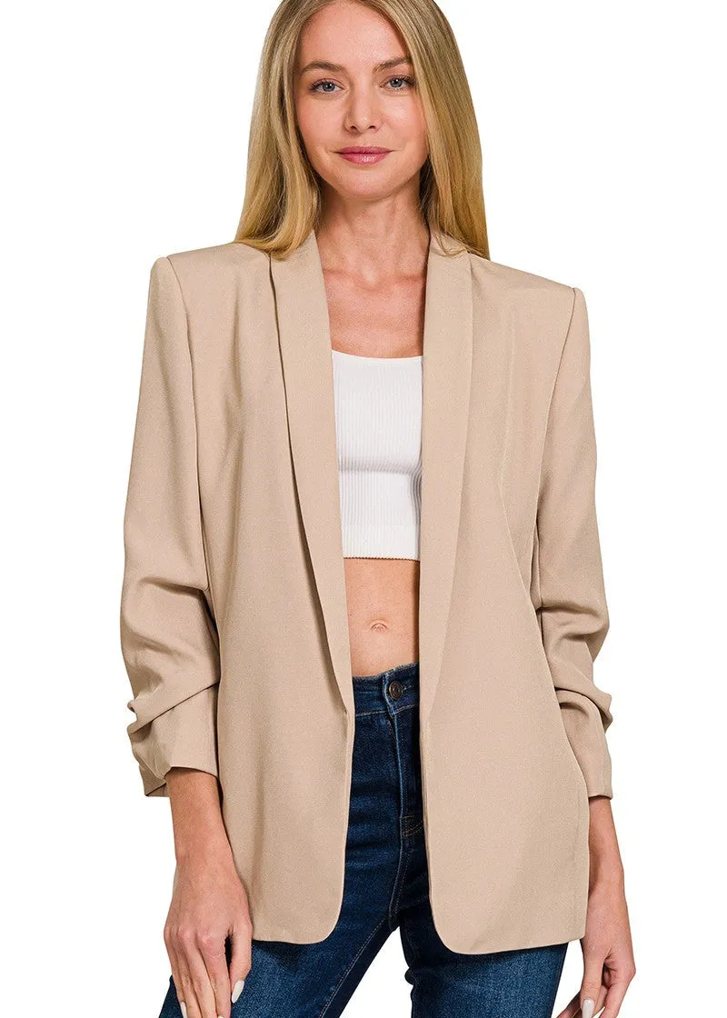 Keepsake Blazer | Light Mocha