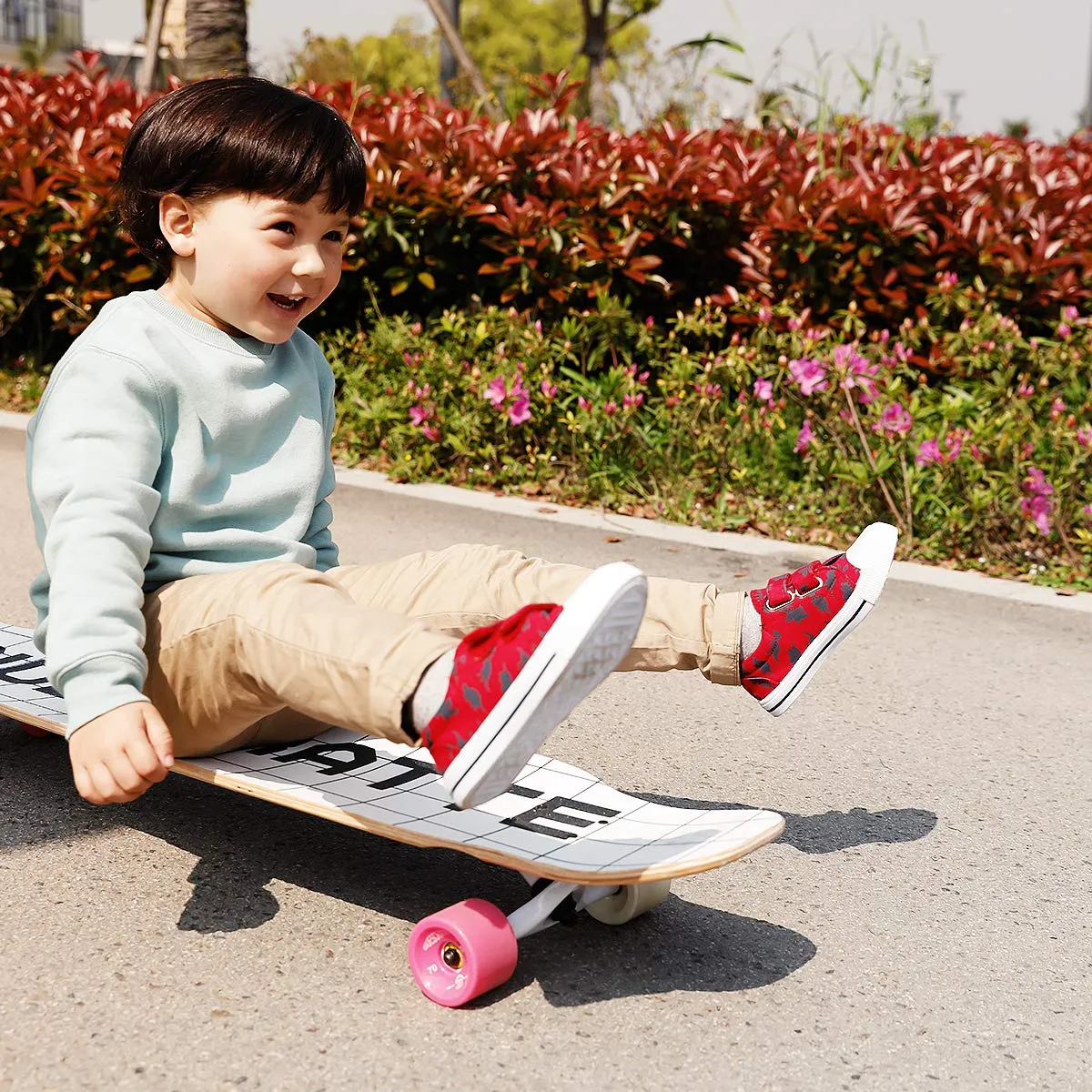 KushyShoo Toddler Cartoon Dual Hook Loops Sneakers