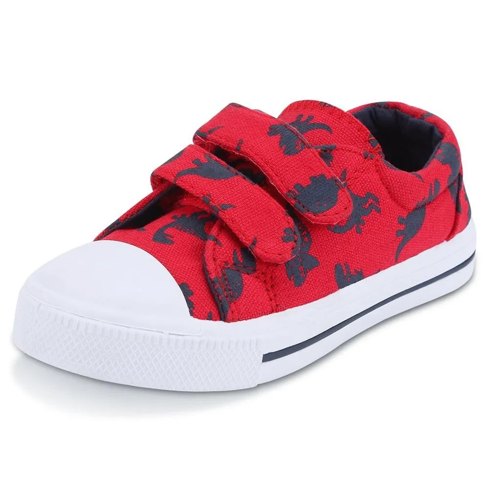 KushyShoo Toddler Cartoon Dual Hook Loops Sneakers