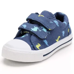 KushyShoo Toddler Cartoon Dual Hook Loops Sneakers