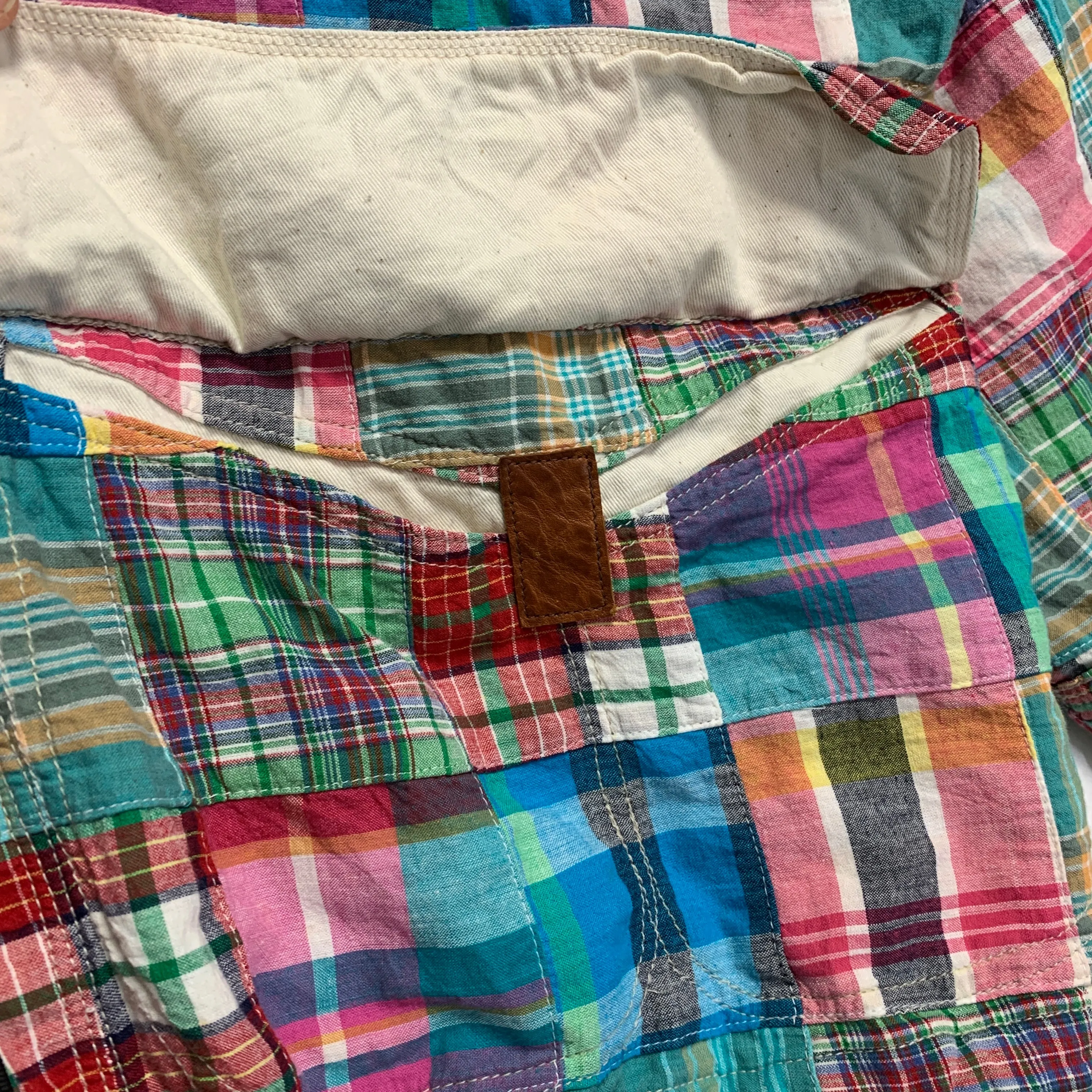 [L] Kapital Madras Plaid Patchwork Parka Jacket