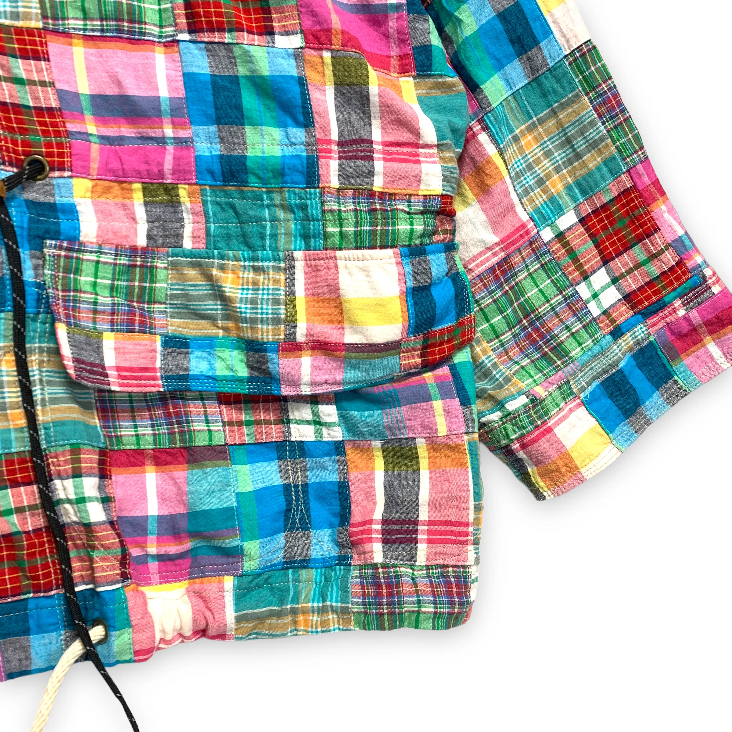 [L] Kapital Madras Plaid Patchwork Parka Jacket