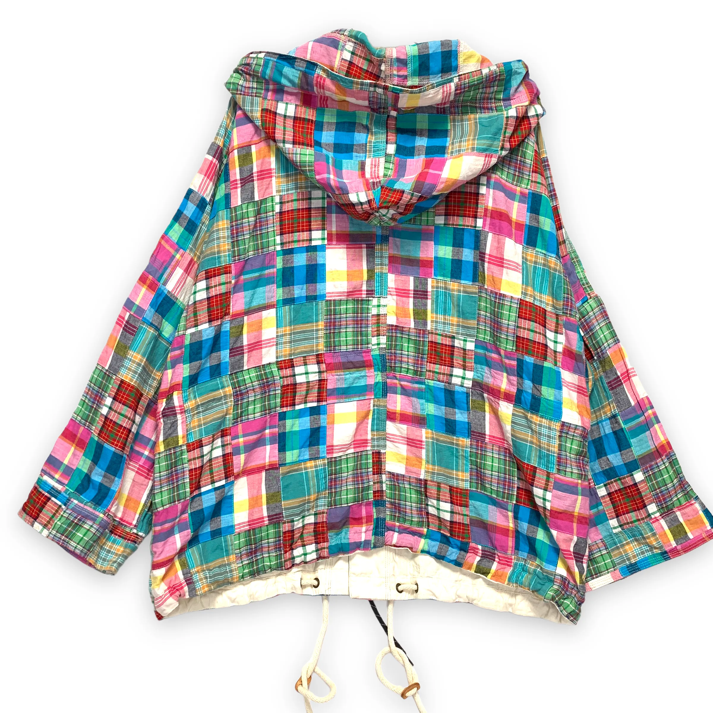 [L] Kapital Madras Plaid Patchwork Parka Jacket