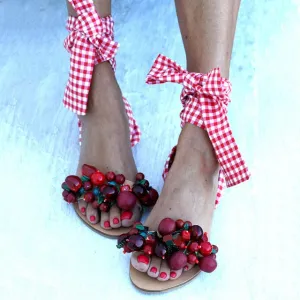 Ladies Beaded Sandal