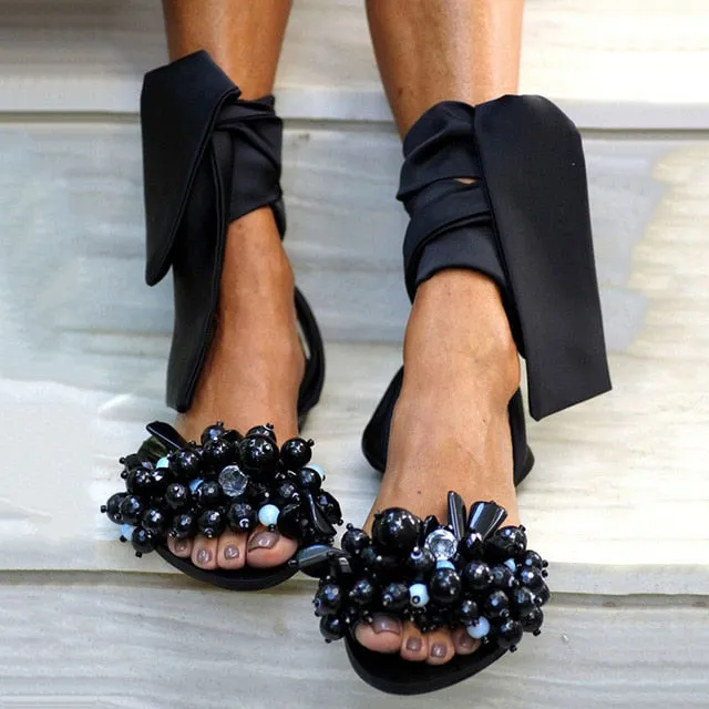 Ladies Beaded Sandal