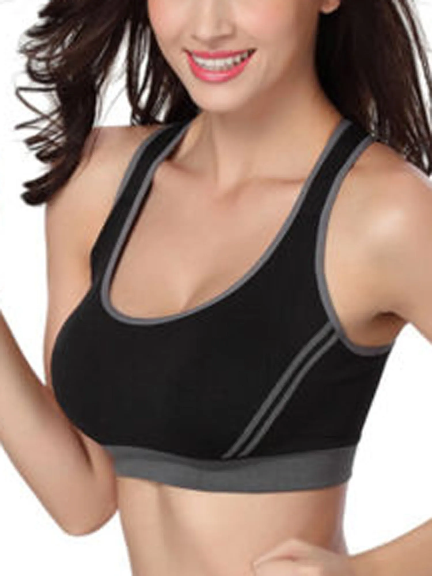 Ladies Sports Bras W/  Removable Pads Push up Fitness Workout Yoga Bra