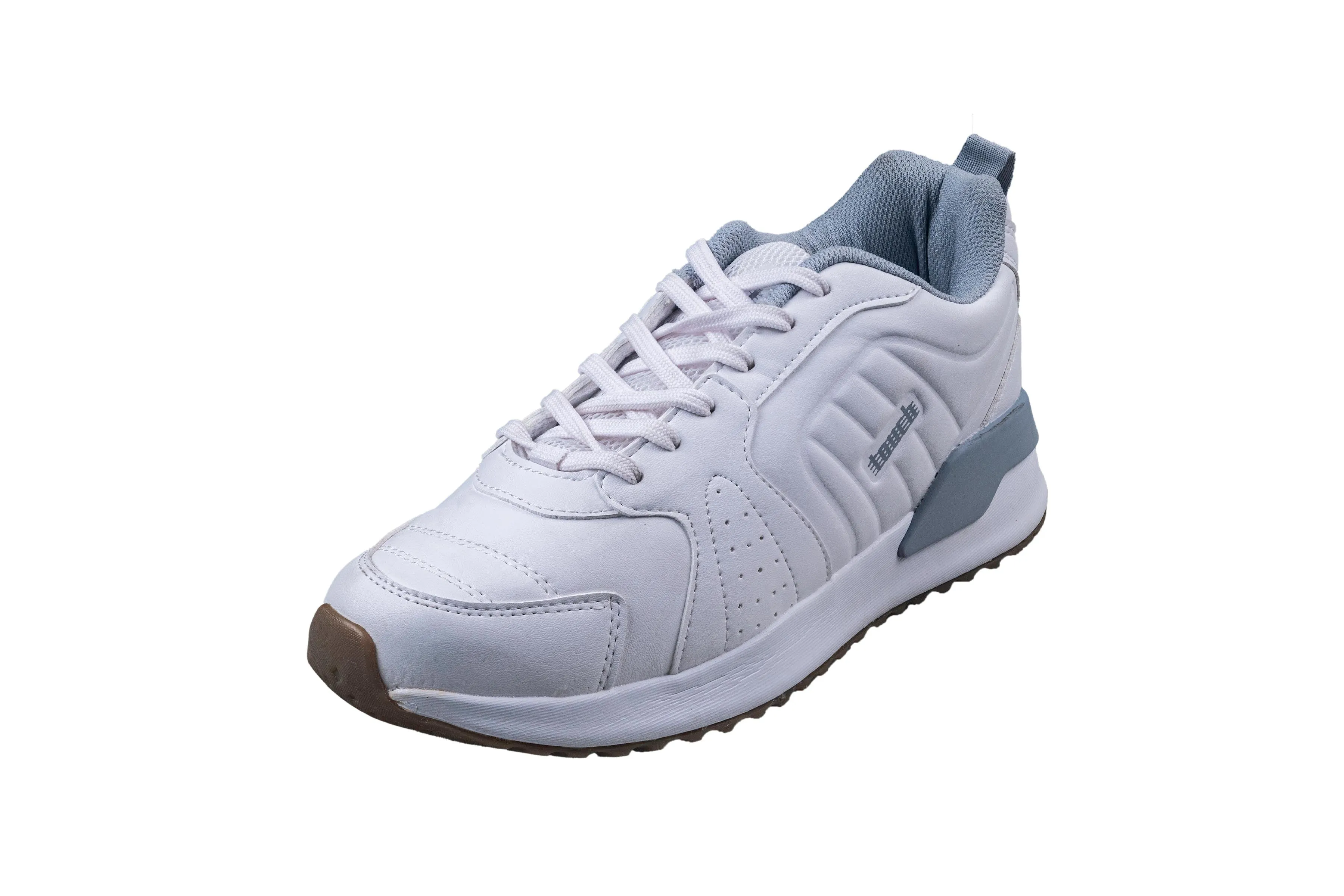 Lakhani Gents White / Light Grey Sports Shoe