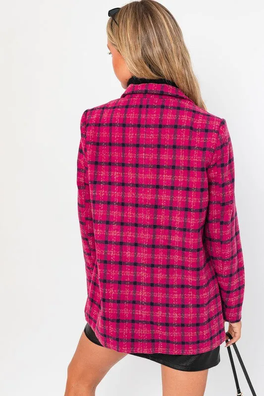 LE LIS Single Button Blazer Coat