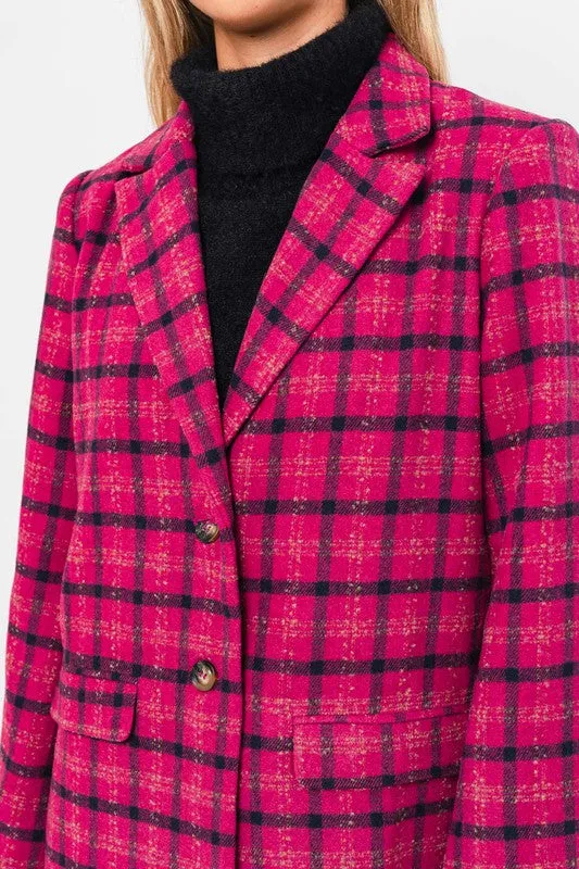 LE LIS Single Button Blazer Coat