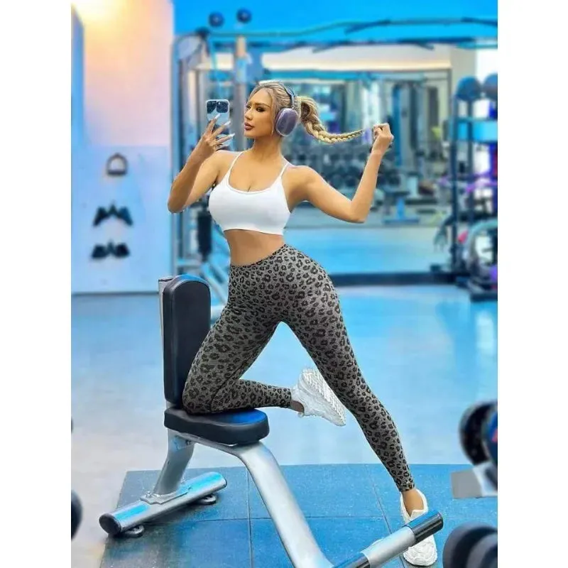 Legging Leopard Rose