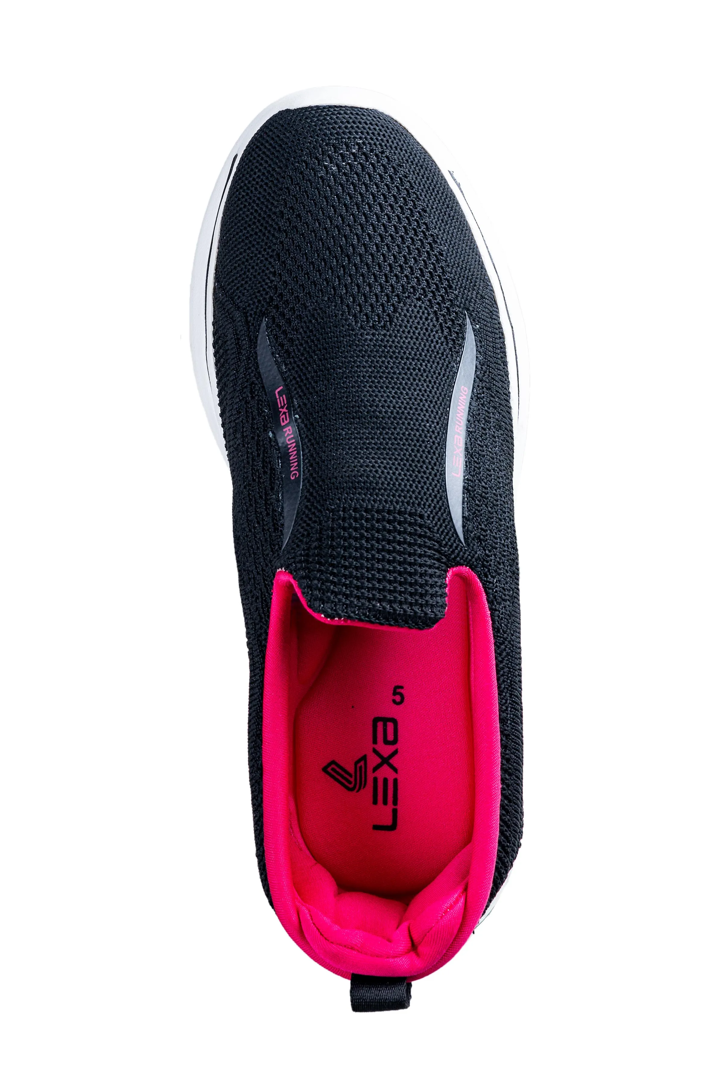 Lexa Ladies Black Sports Shoe