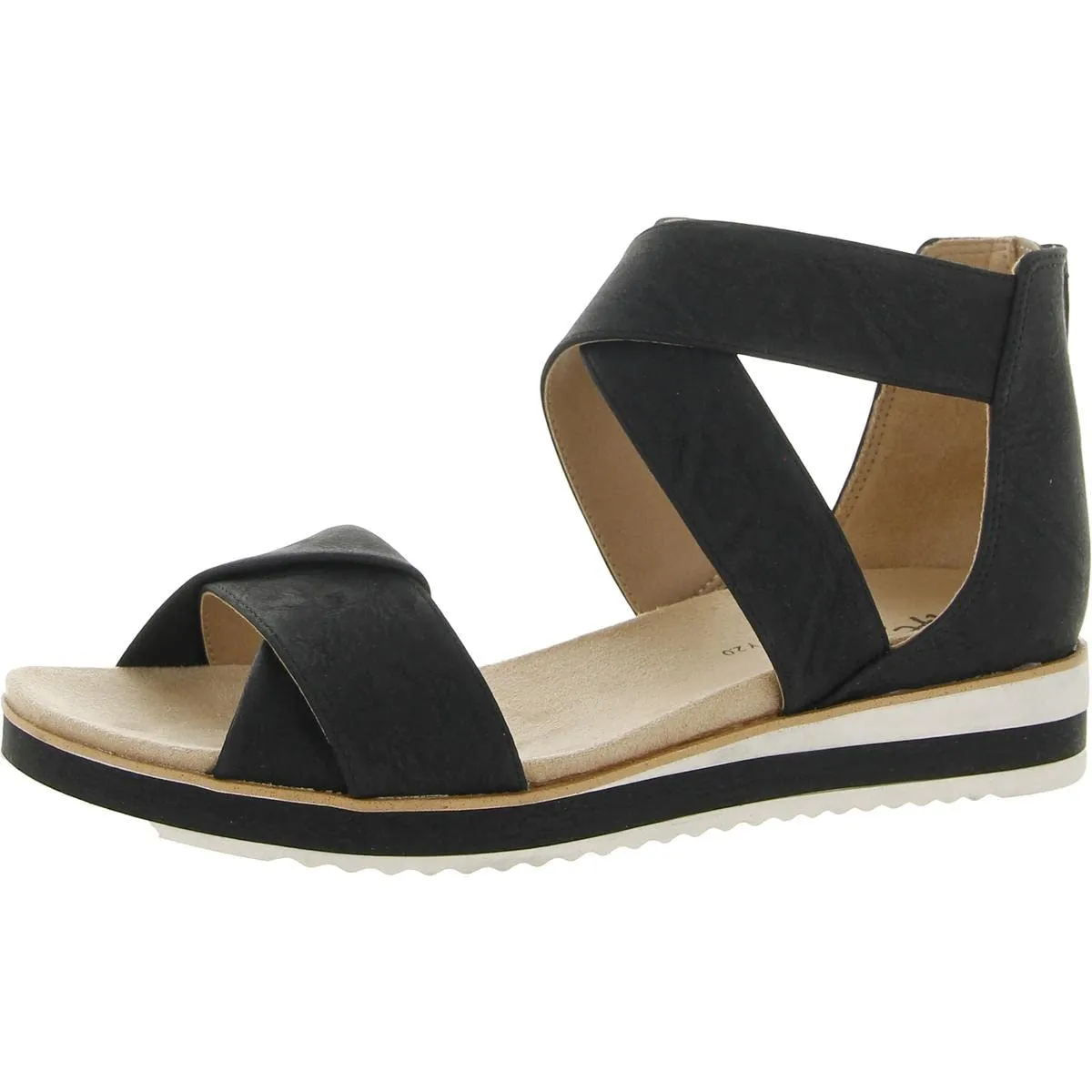 LifeStride Womens Zoom Sport Sandal Black 8 M