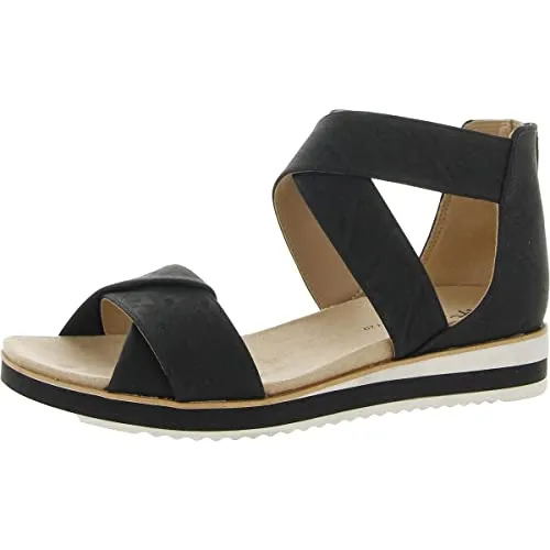 LifeStride Womens Zoom Sport Sandal Black 8 M