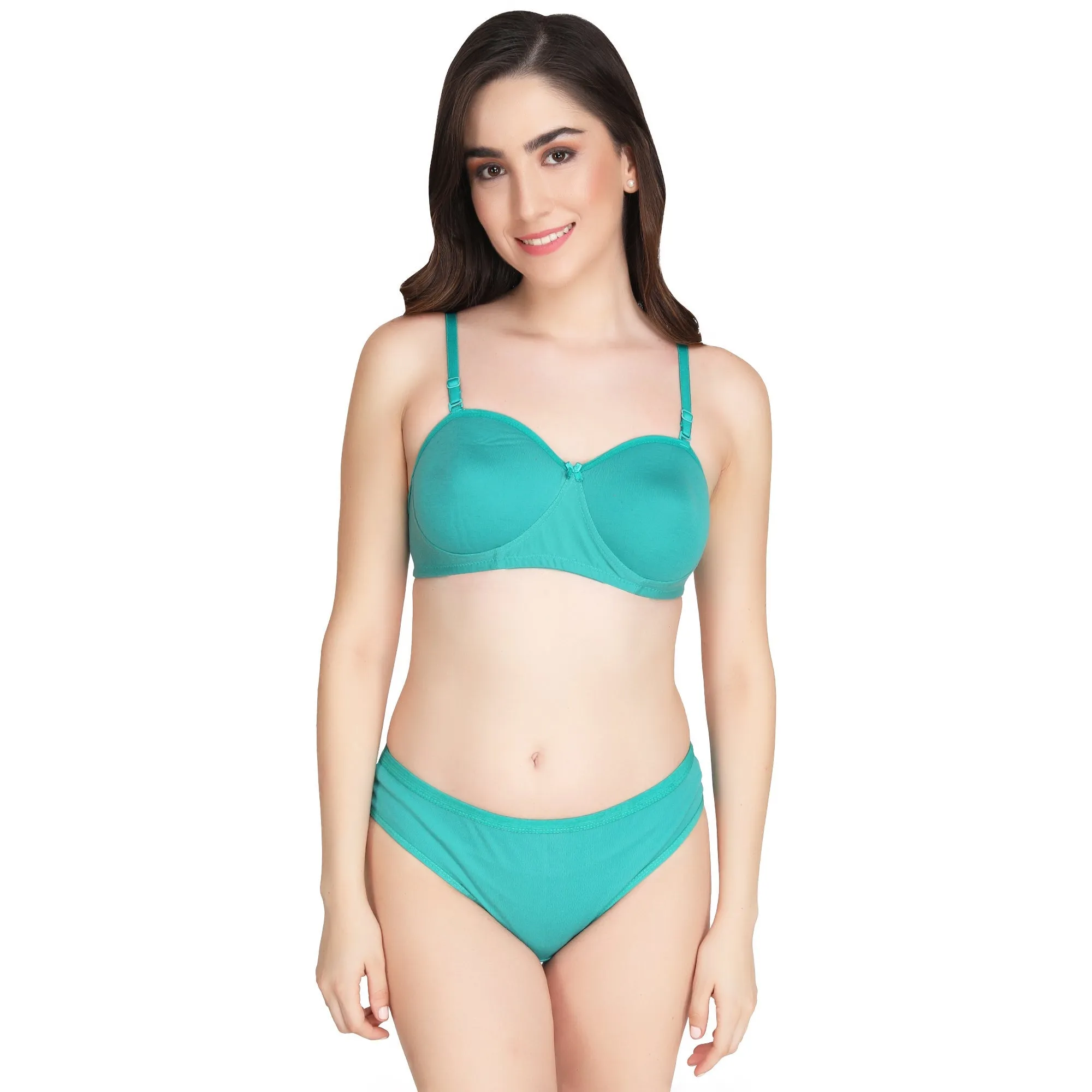 Liigne Half Cup Padded Everyday Bra Panty For Women
