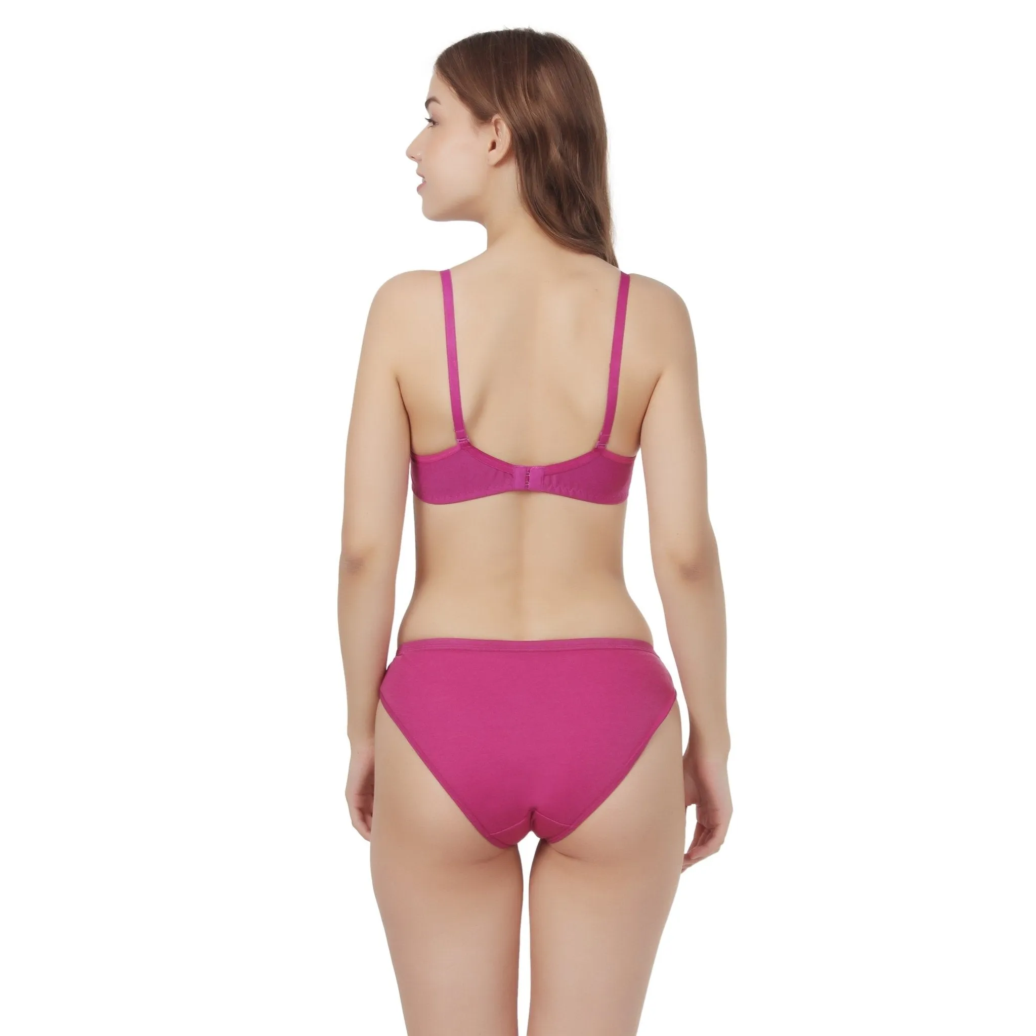 Liigne Non Padded Everyday Bra Panty Set For Women
