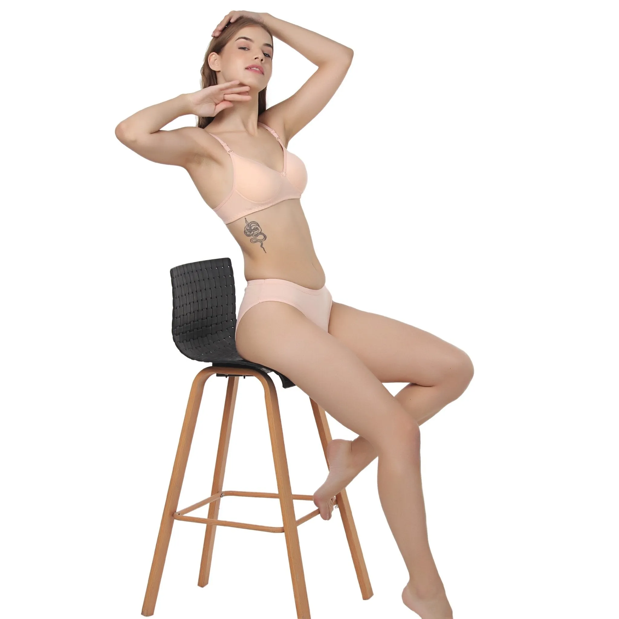 Liigne Padded Everyday Bra Panty Set For Women