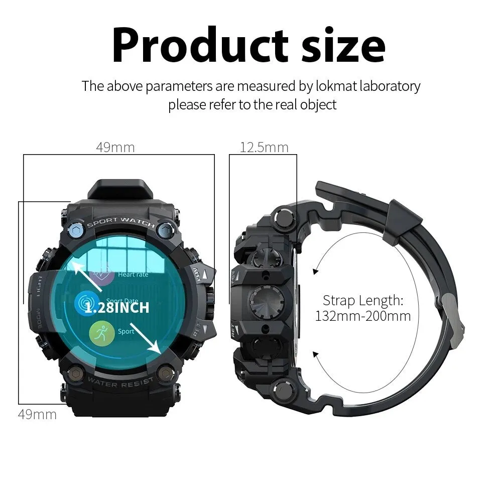 LOKMAT ATTACK Full Touch Screen Fitness Tracker Smart Watch