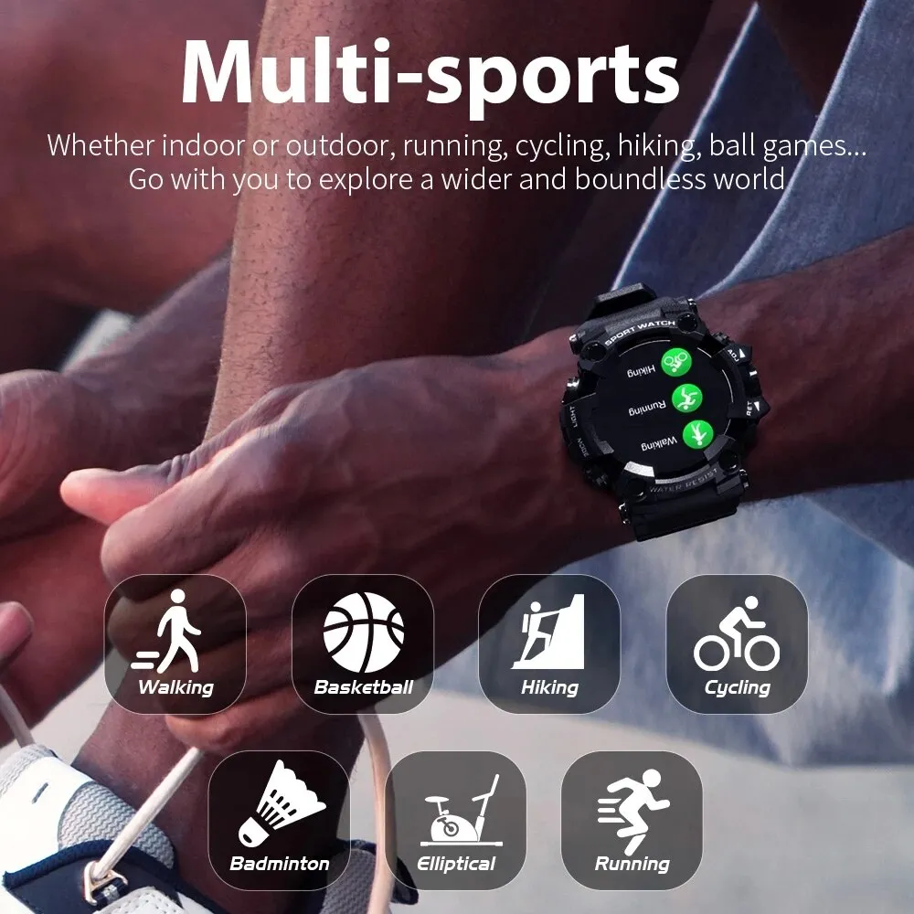 LOKMAT ATTACK Full Touch Screen Fitness Tracker Smart Watch