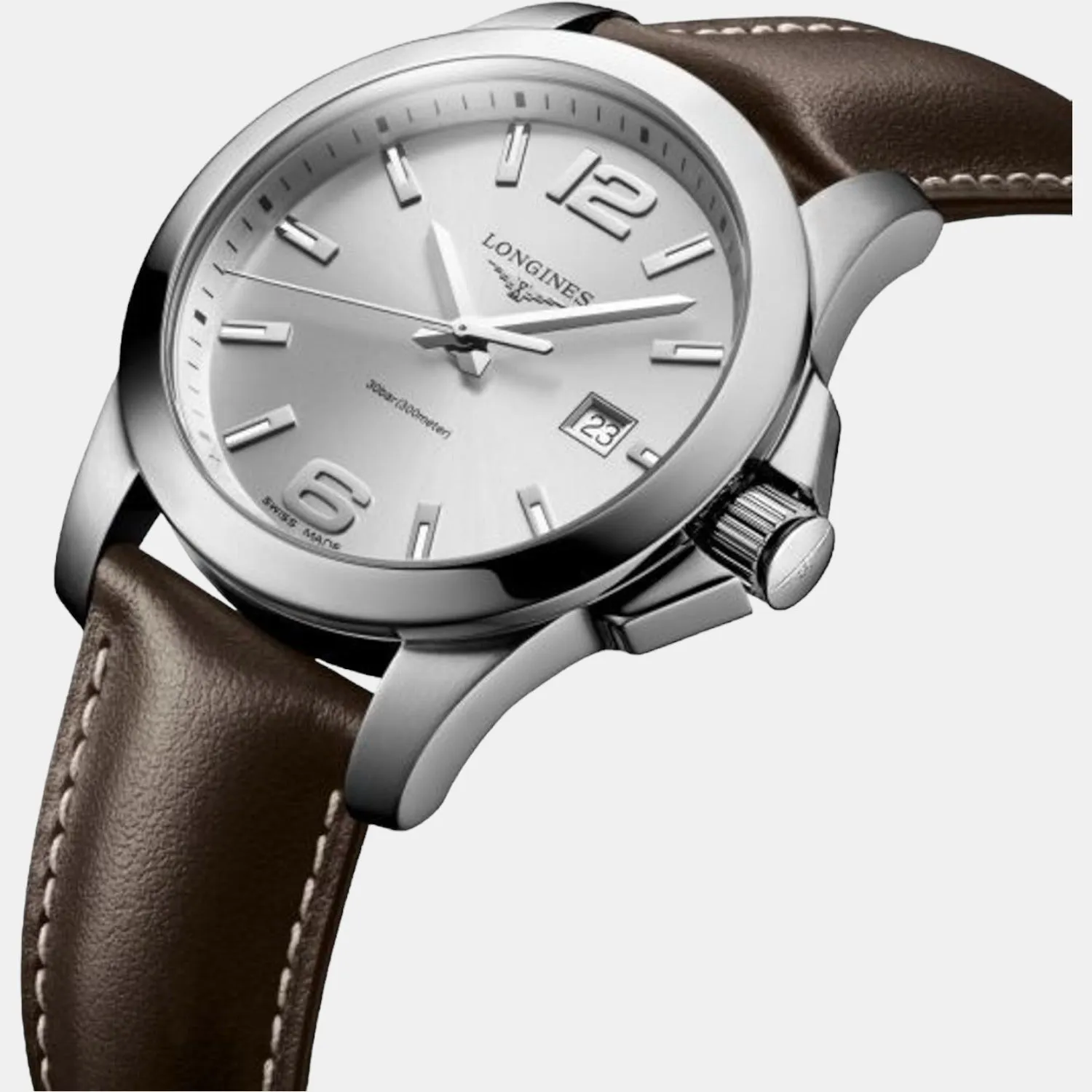 Longines Conquest Men Analog Leather Watch L37594765