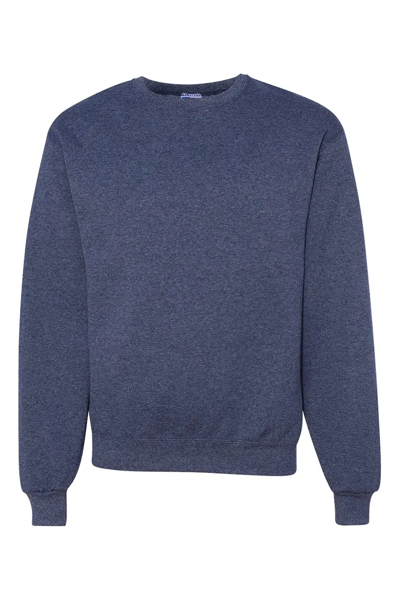 Loud Mouth Football Navy And Orange Unisex NuBlend Crew Sweatshirt
