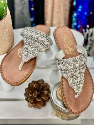 Loving U Summer Glam Rhinestone Sandals