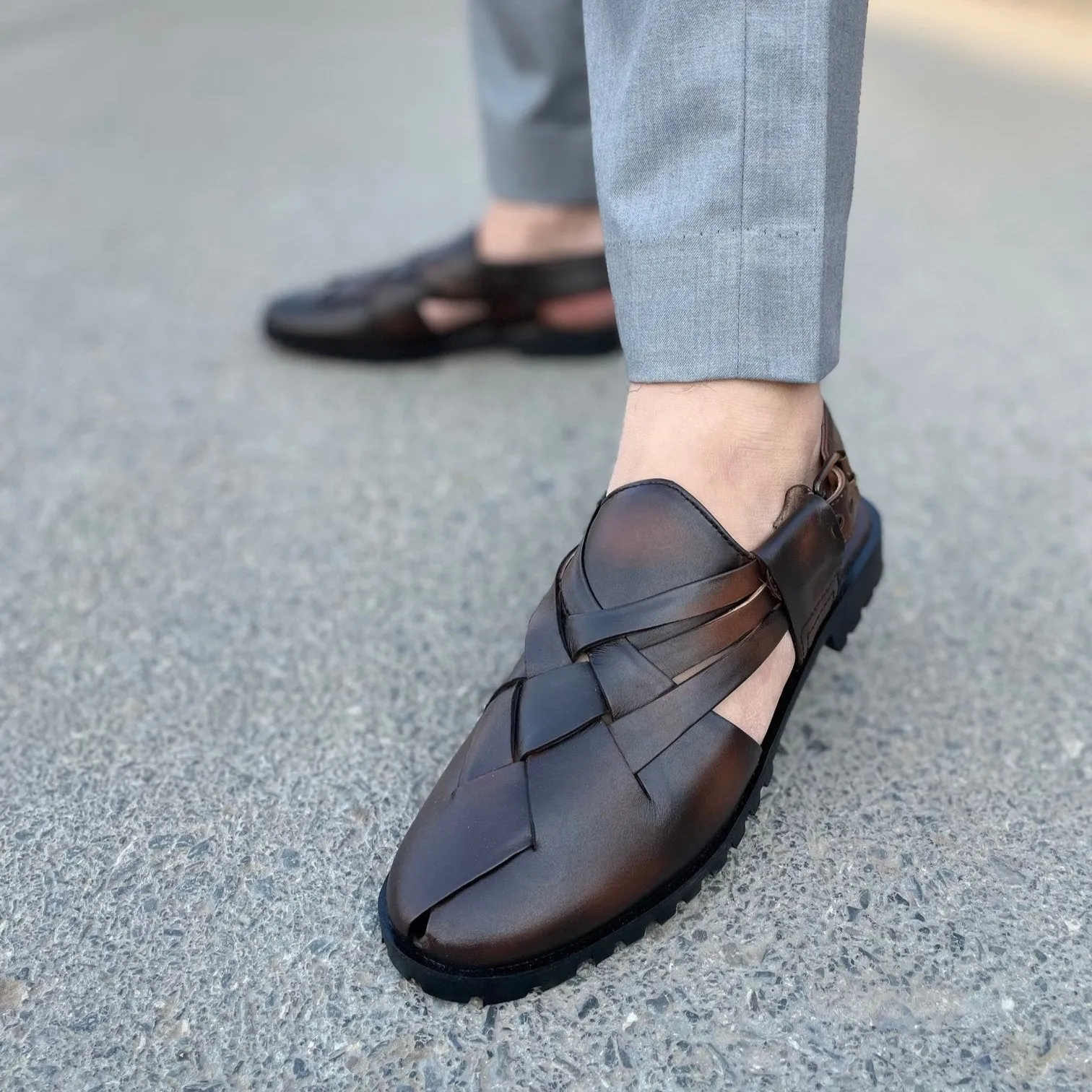 LS Pure leather Handmade TM- 374 Brown