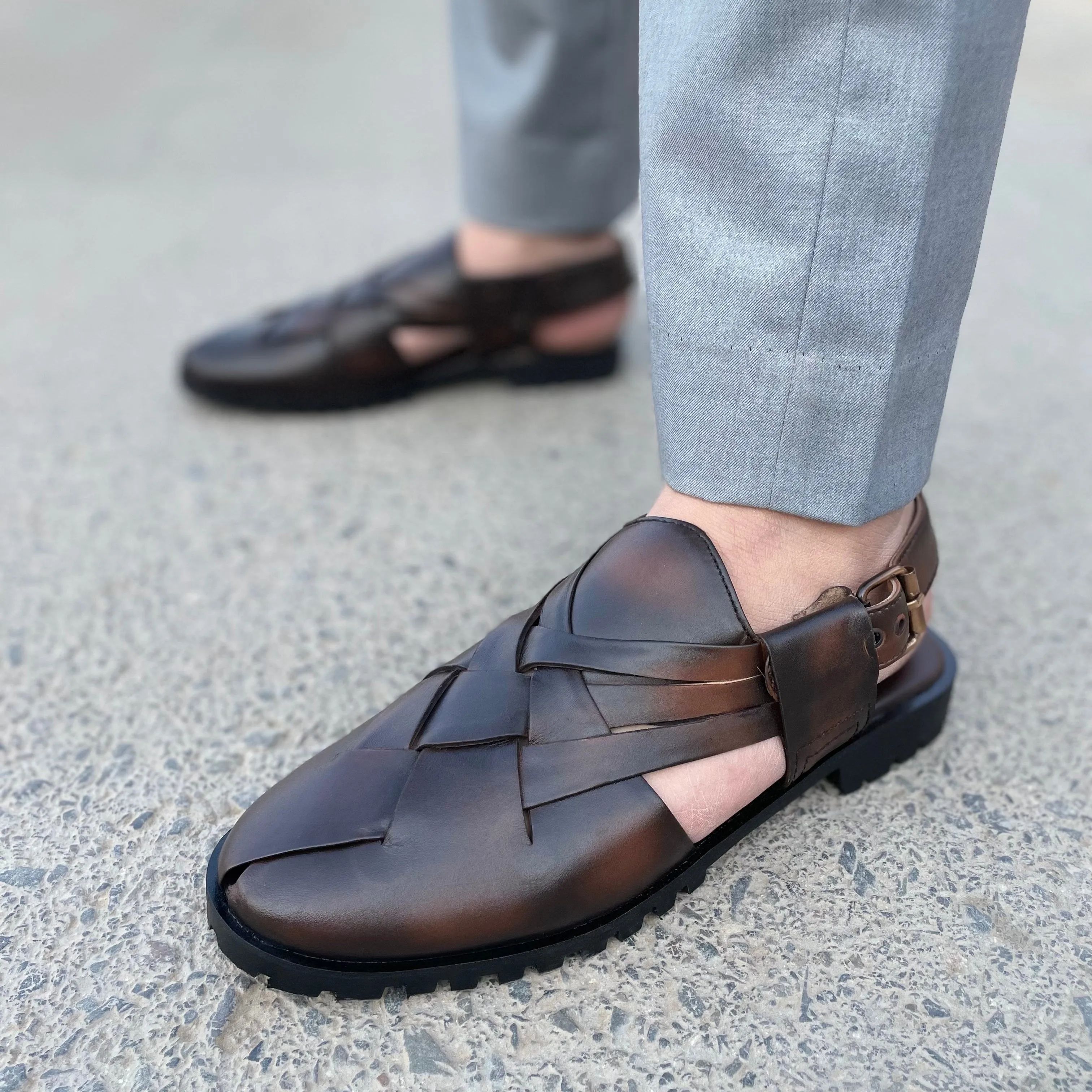 LS Pure leather Handmade TM- 374 Brown