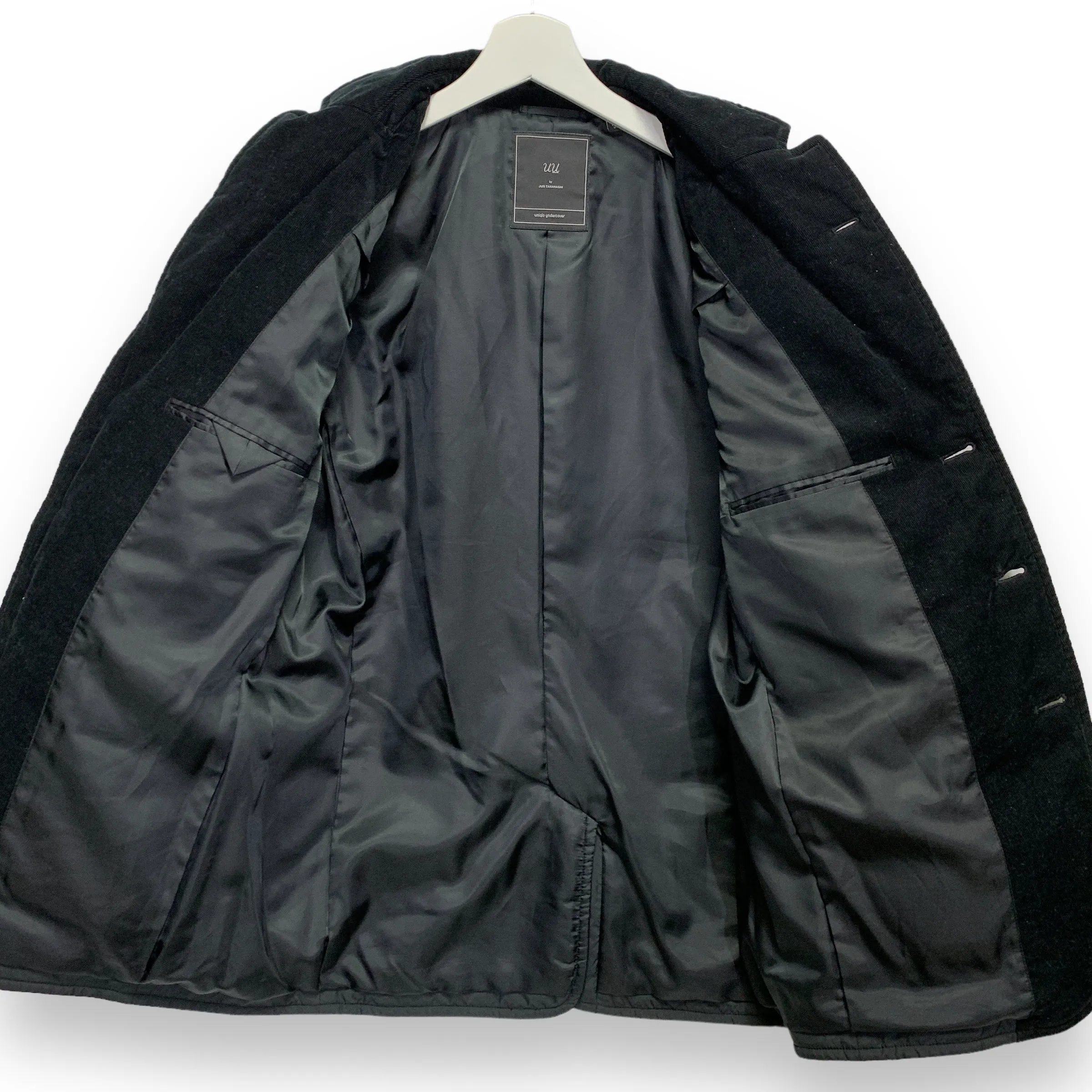 [M] Undercover Uniqlo UU Quilted Blazer Jacket Coat Black