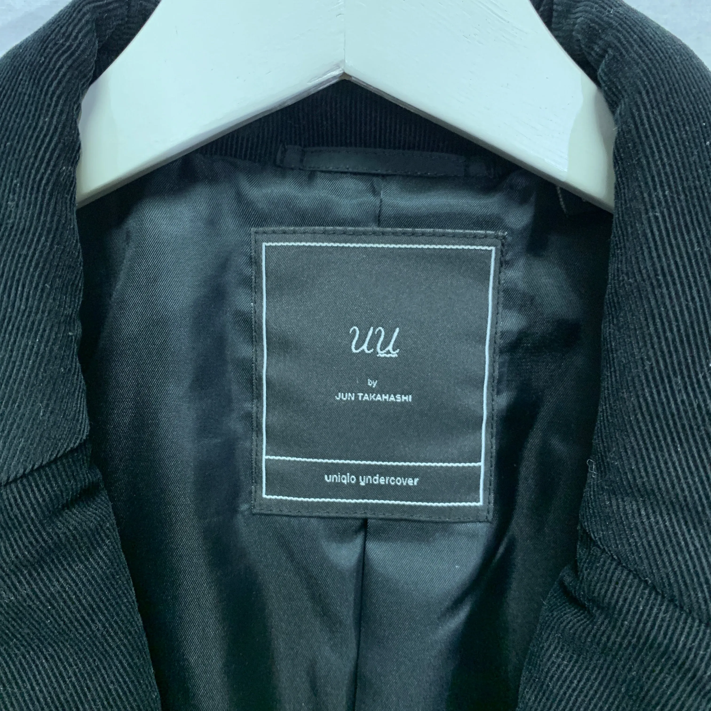 [M] Undercover Uniqlo UU Quilted Blazer Jacket Coat Black