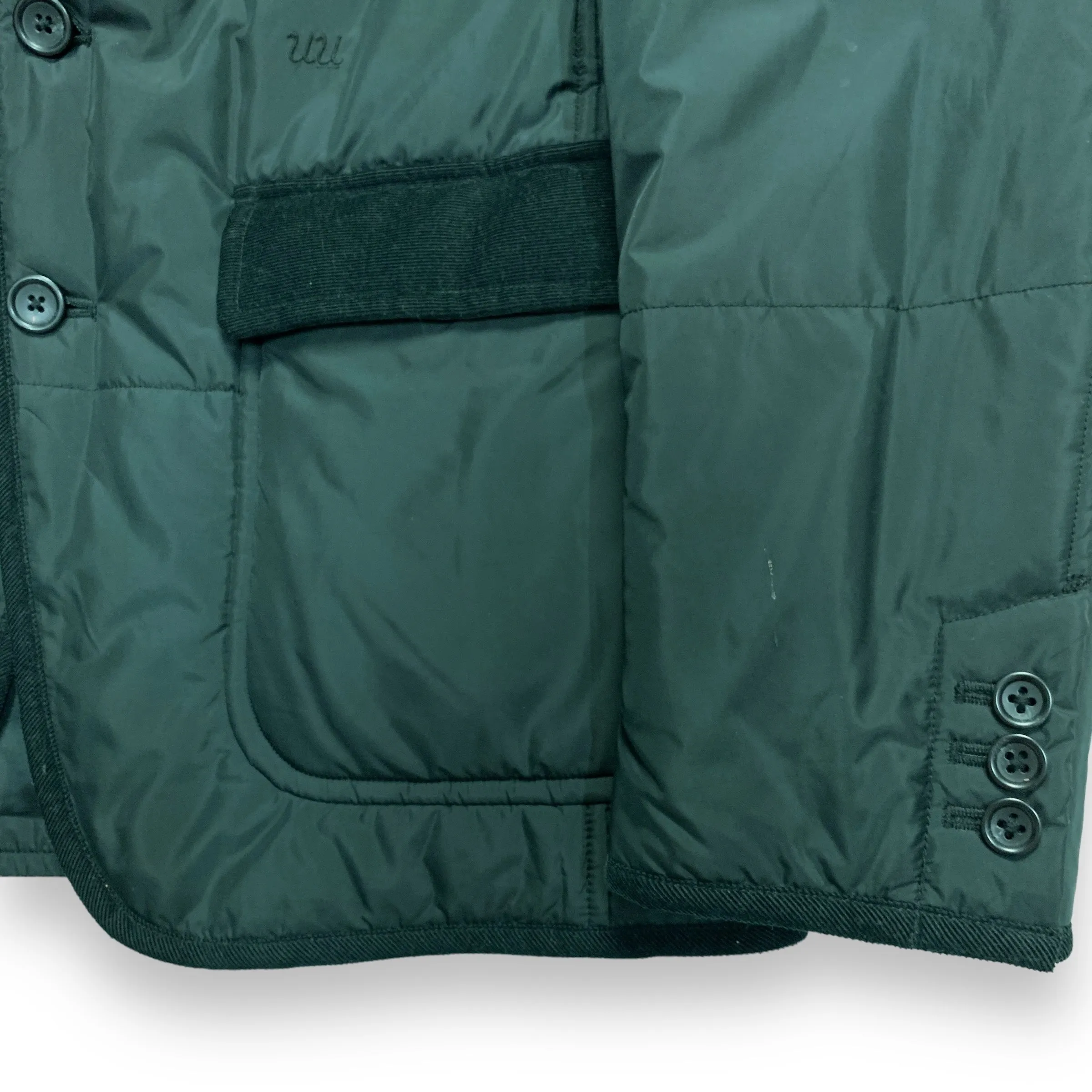 [M] Undercover Uniqlo UU Quilted Blazer Jacket Coat Black