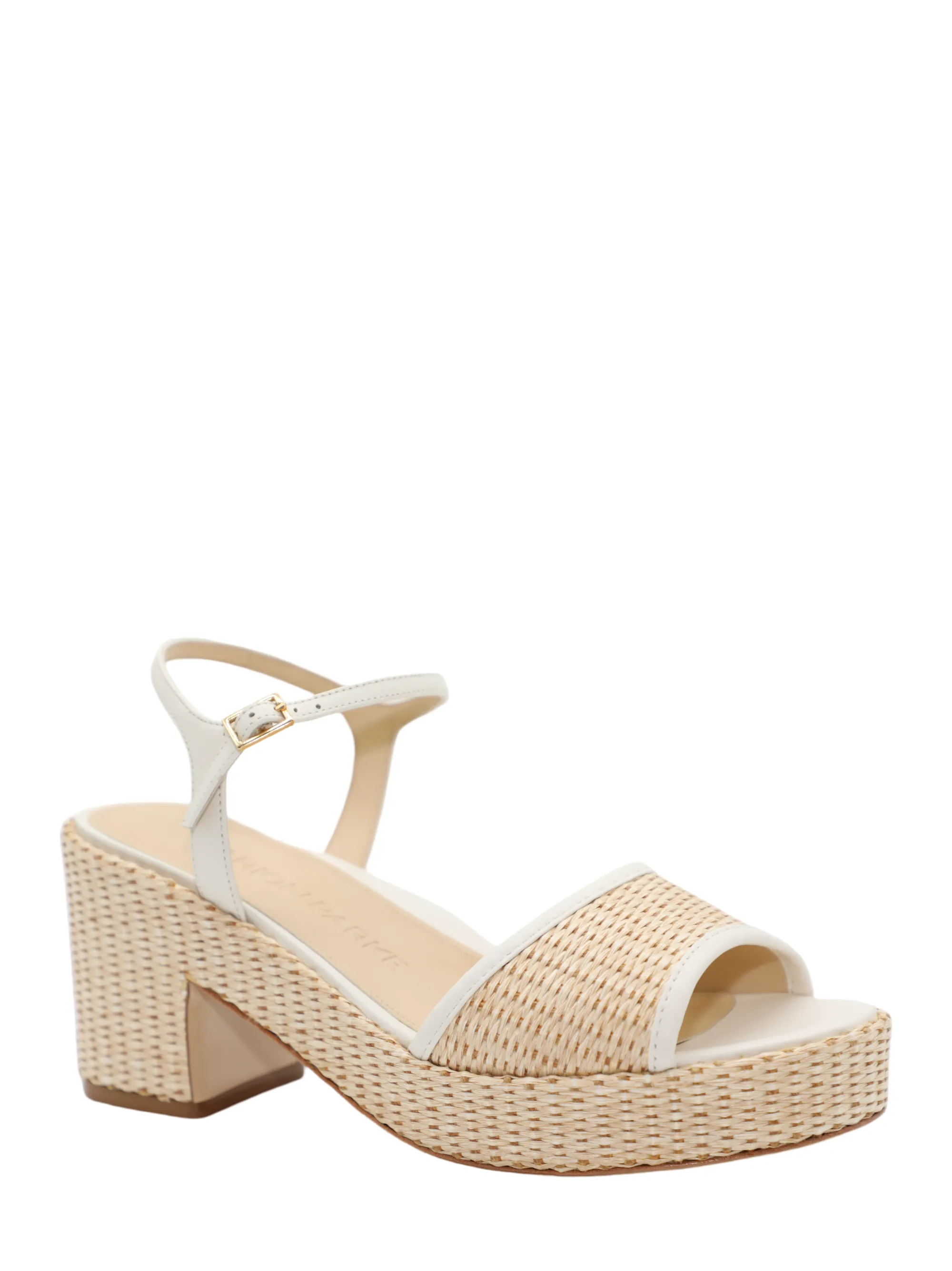 Marion Parke Haven Platform Sandal in Light Cream