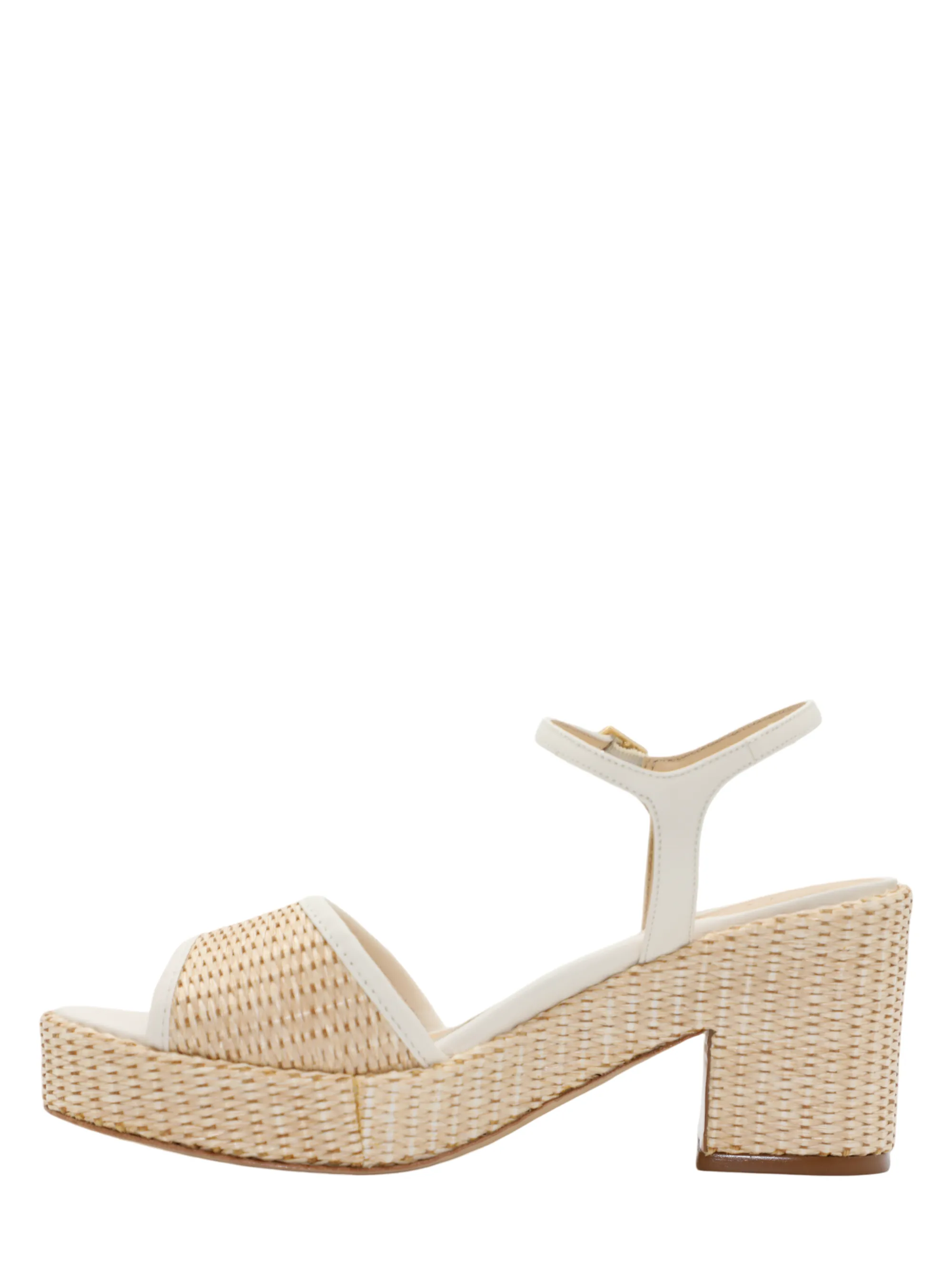 Marion Parke Haven Platform Sandal in Light Cream