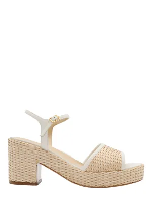 Marion Parke Haven Platform Sandal in Light Cream